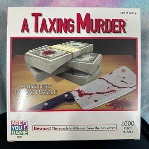 A Taxing Murder Classic Mystery Jigsaw Puzzle - 1000 Piece Puzzle